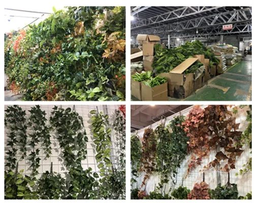 Verticale tuin met hangende kunstmatige planten: een ruimtebesparende en smaakverhogende muurontwerpstrategie