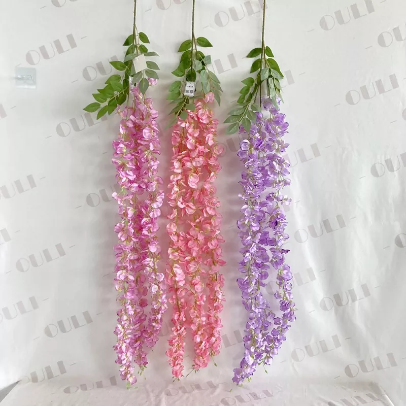 3 Forks kunstmatige blauwe bloemen