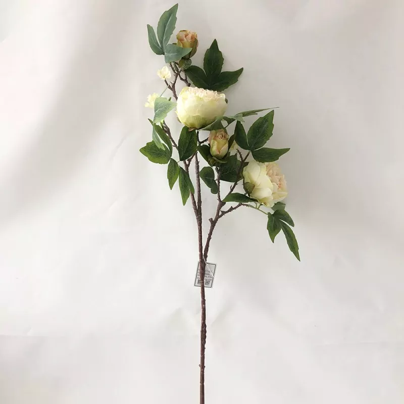 Kunstmatige pioenroeven zijden bloemen