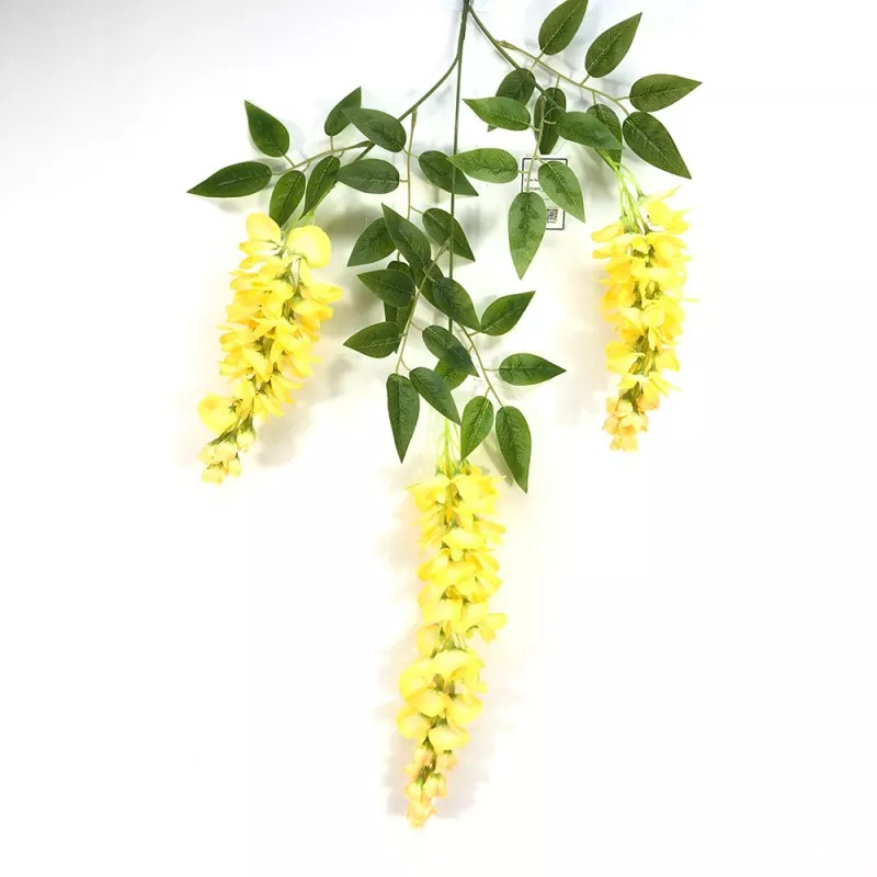 artificial white wisteria garland