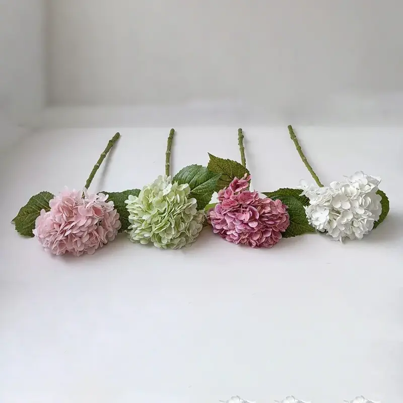 Enkele stengel echte touch kunstmatige hortensia's