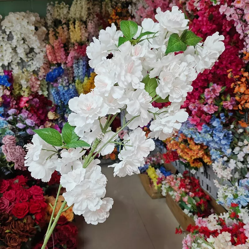 Witte kersenbloesem kunstbloemen